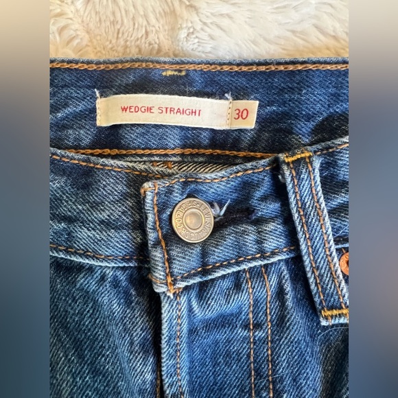 Levi’s Wedgie Straight Crop 100% cotton 30 - Picture 5 of 7